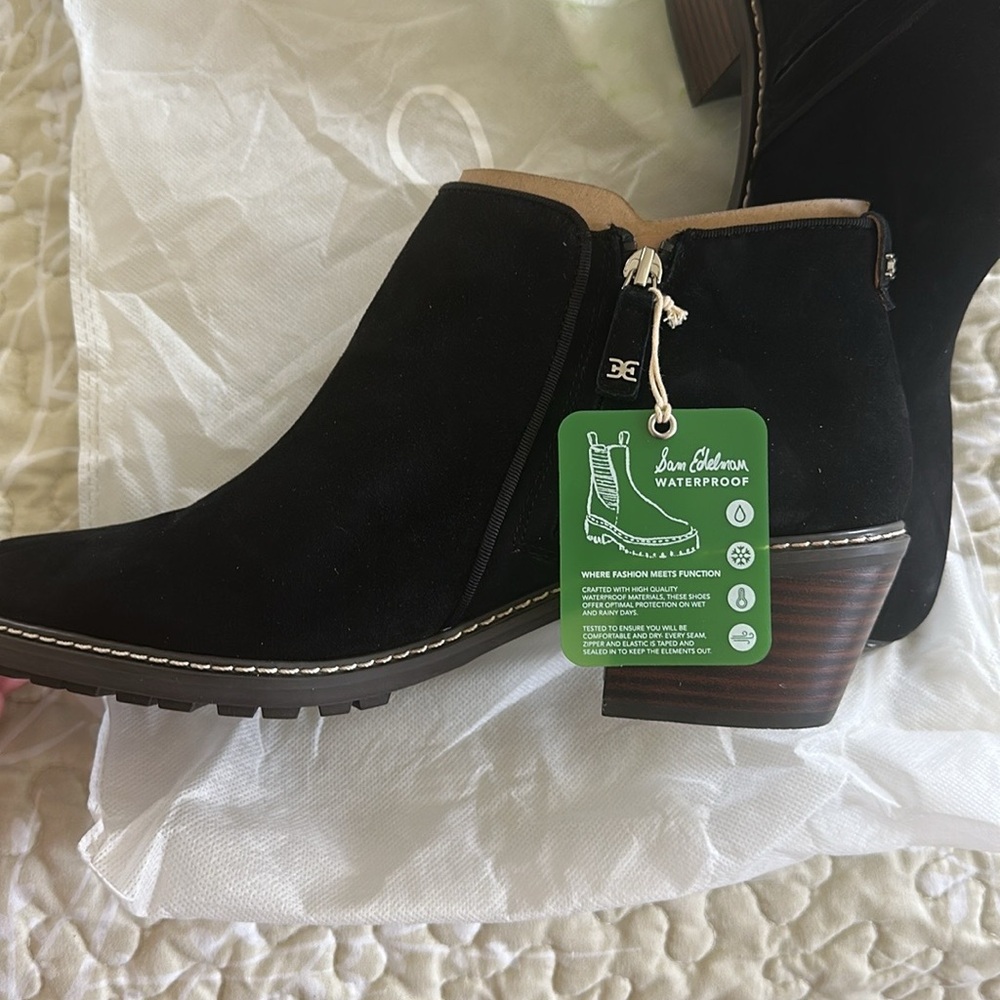 Sam Edelman Black Ankle Booties